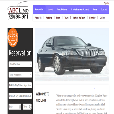 ABC Limo website